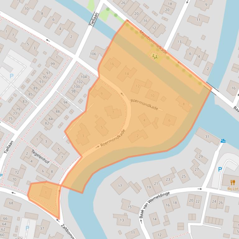 Kaart van postcodegebied 3826JL.