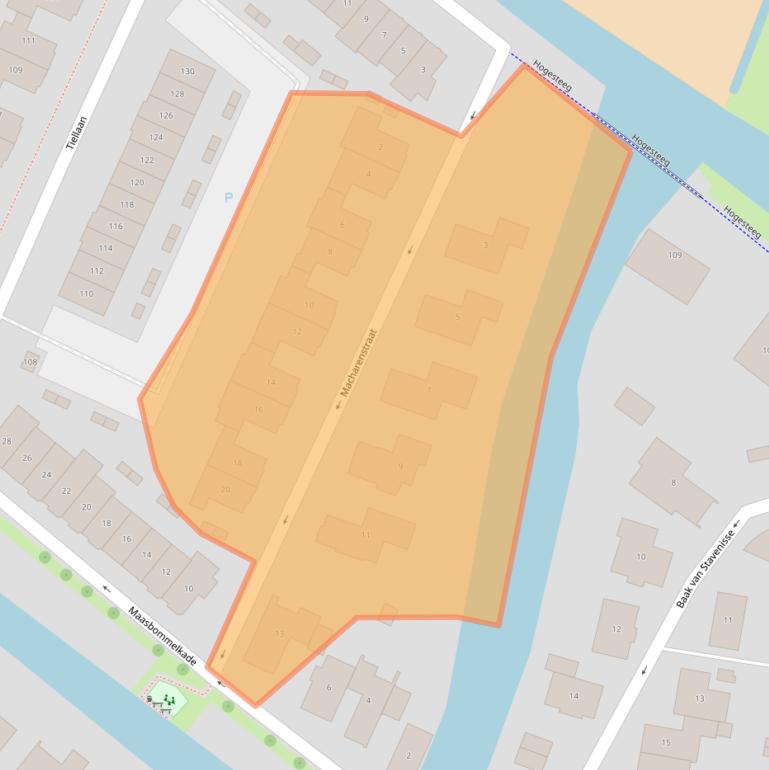 Kaart van postcodegebied 3826JR.