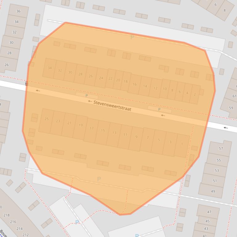 Kaart van postcodegebied 3826JV.