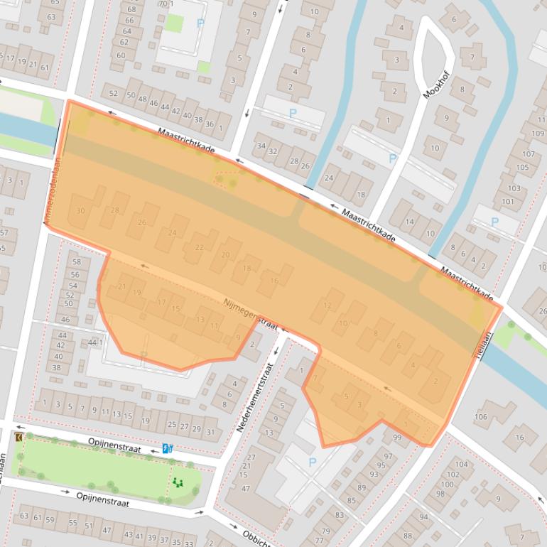 Kaart van postcodegebied 3826KD.