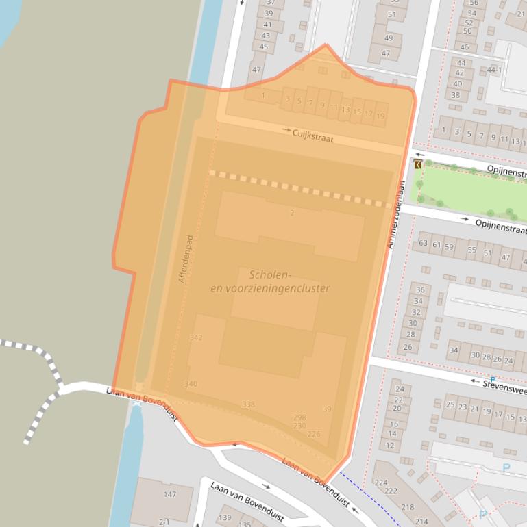 Kaart van postcodegebied 3826KL.