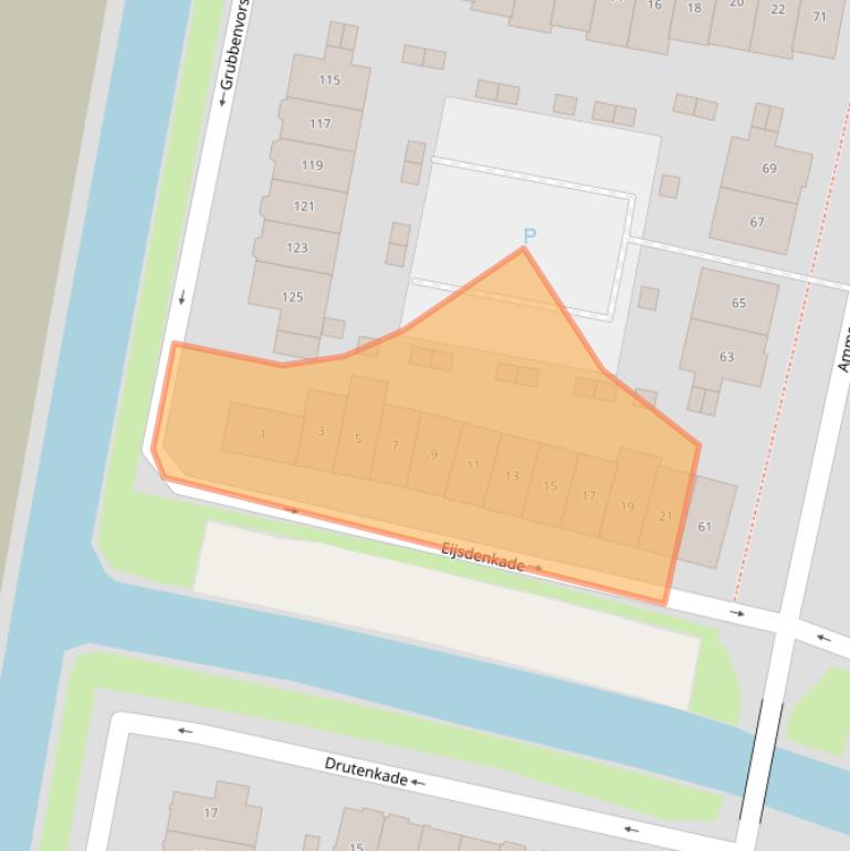 Kaart van postcodegebied 3826KN.