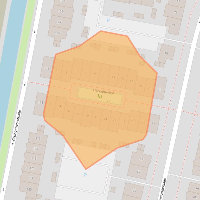 Kaart van postcodegebied 3826KR.