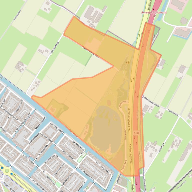 Kaart van postcodegebied 3826ND.