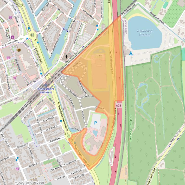 Kaart van postcodegebied 3826PC.
