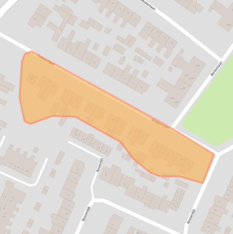 Kaart van postcodegebied 3828BL.