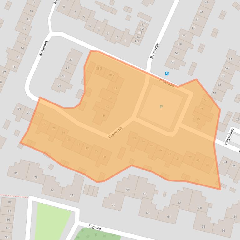 Kaart van postcodegebied 3828CB.