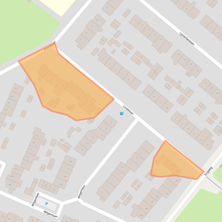 Kaart van postcodegebied 3828CE.