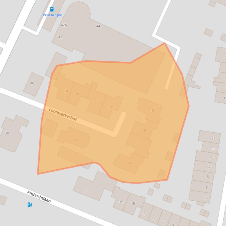 Kaart van postcodegebied 3828DR.