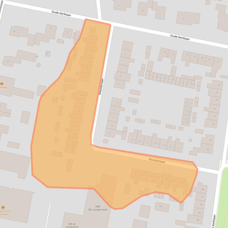 Kaart van postcodegebied 3828EG.