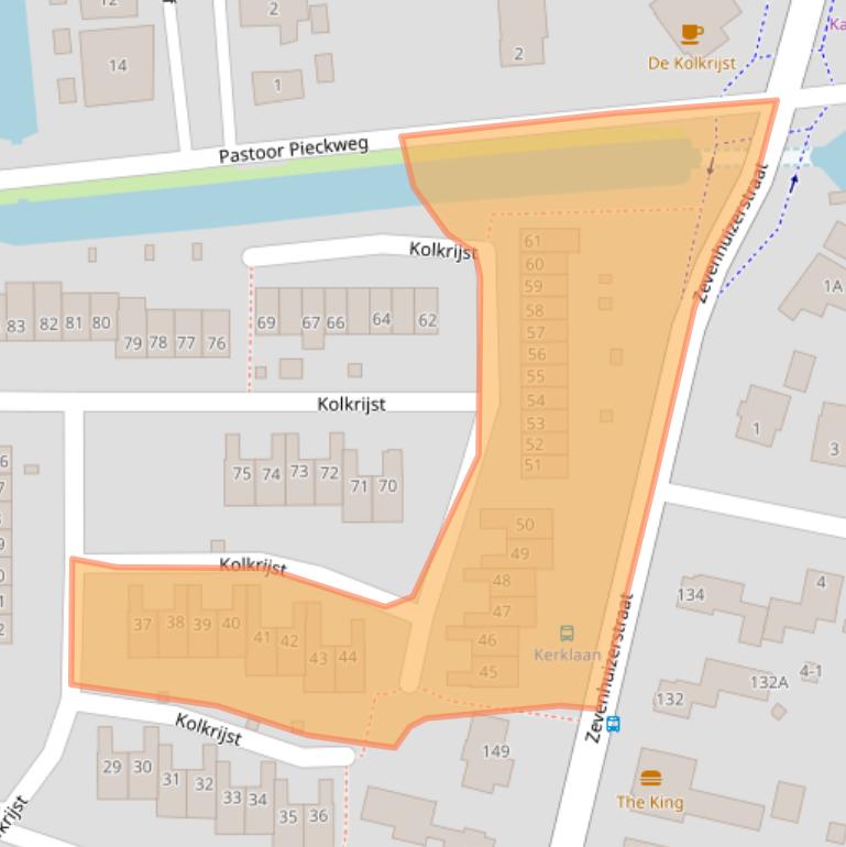 Kaart van postcodegebied 3828EK.