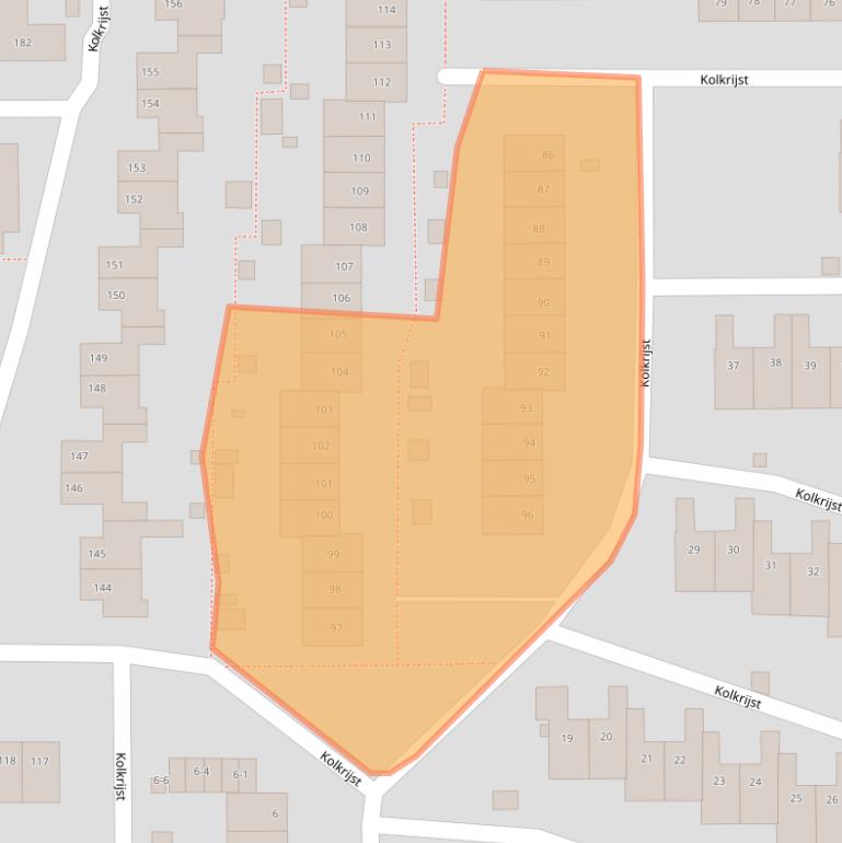Kaart van postcodegebied 3828EM.