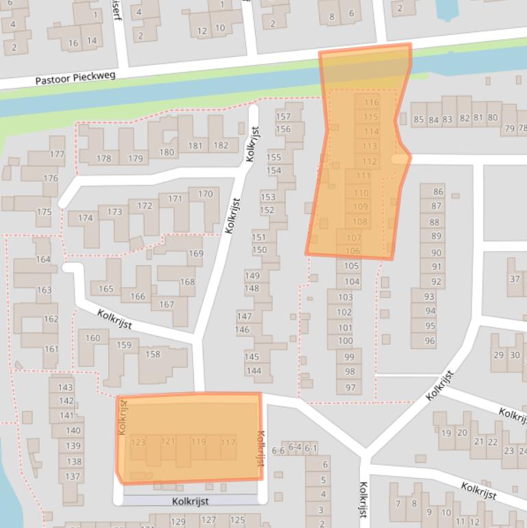 Kaart van postcodegebied 3828EN.