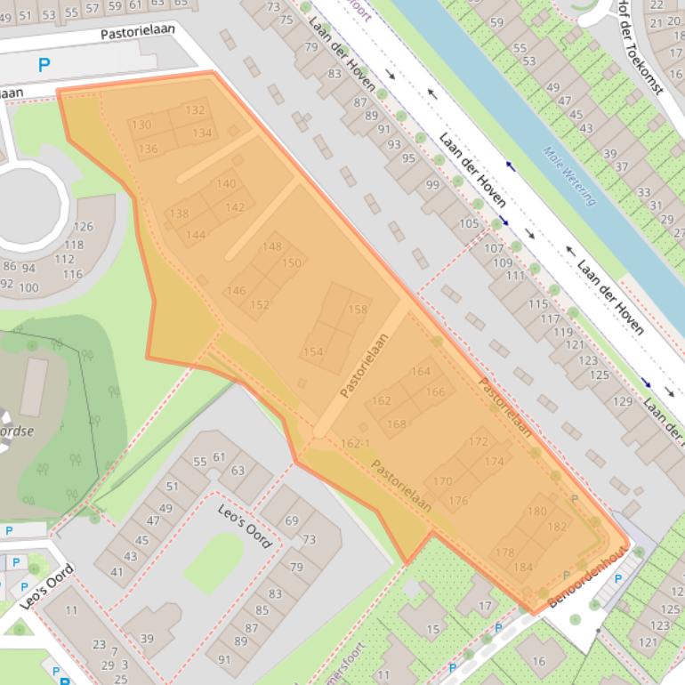 Kaart van postcodegebied 3828EW.