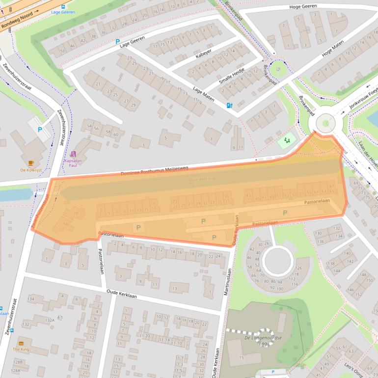 Kaart van postcodegebied 3828EX.