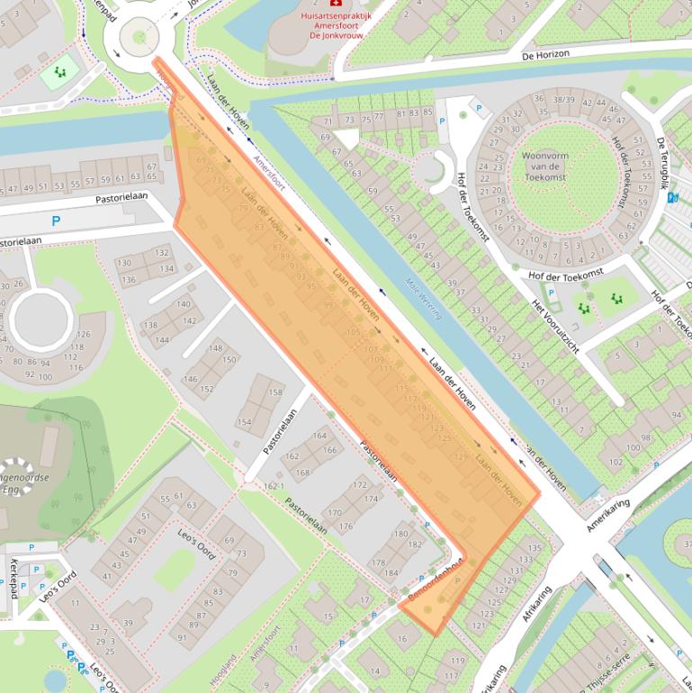 Kaart van postcodegebied 3828EZ.