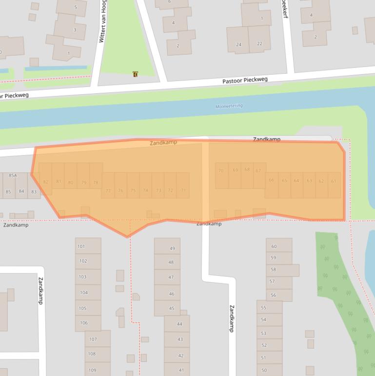 Kaart van postcodegebied 3828GD.