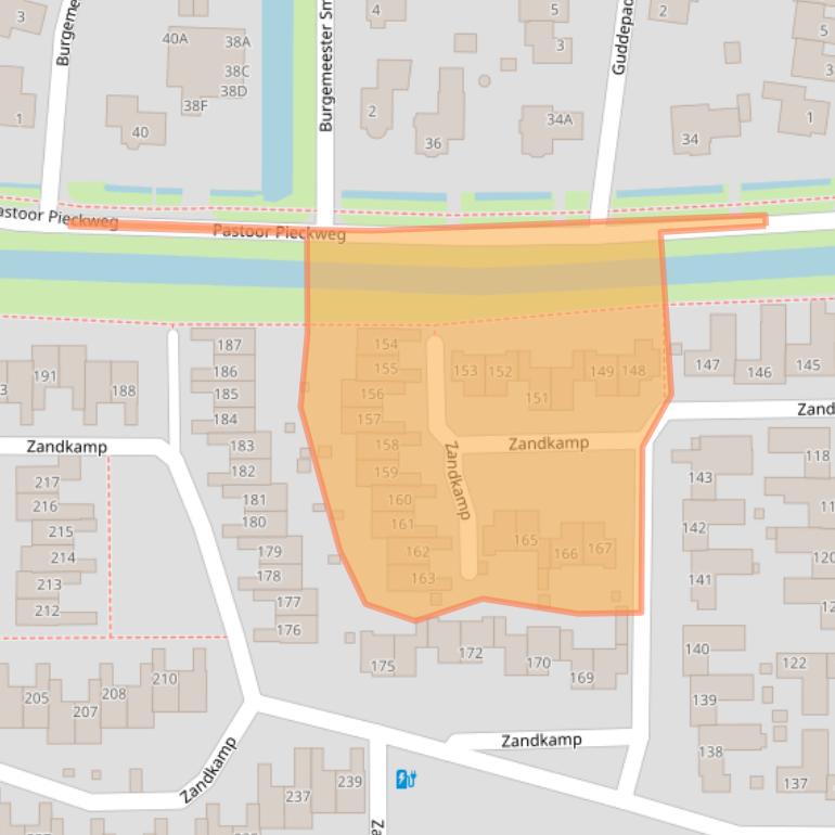Kaart van postcodegebied 3828GK.