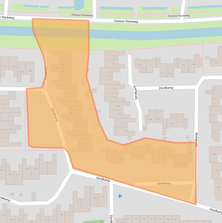 Kaart van postcodegebied 3828GL.