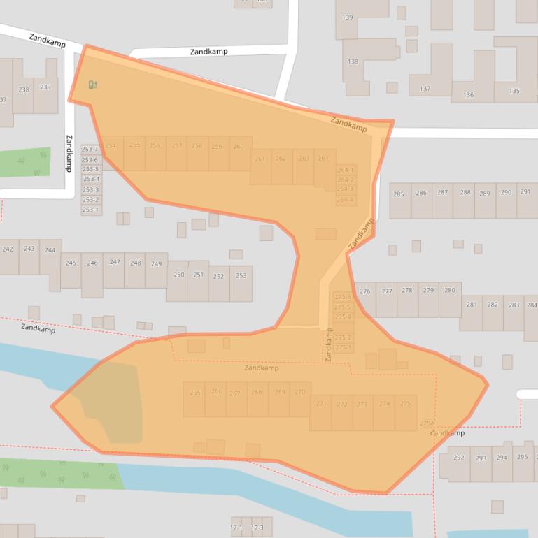 Kaart van postcodegebied 3828GS.