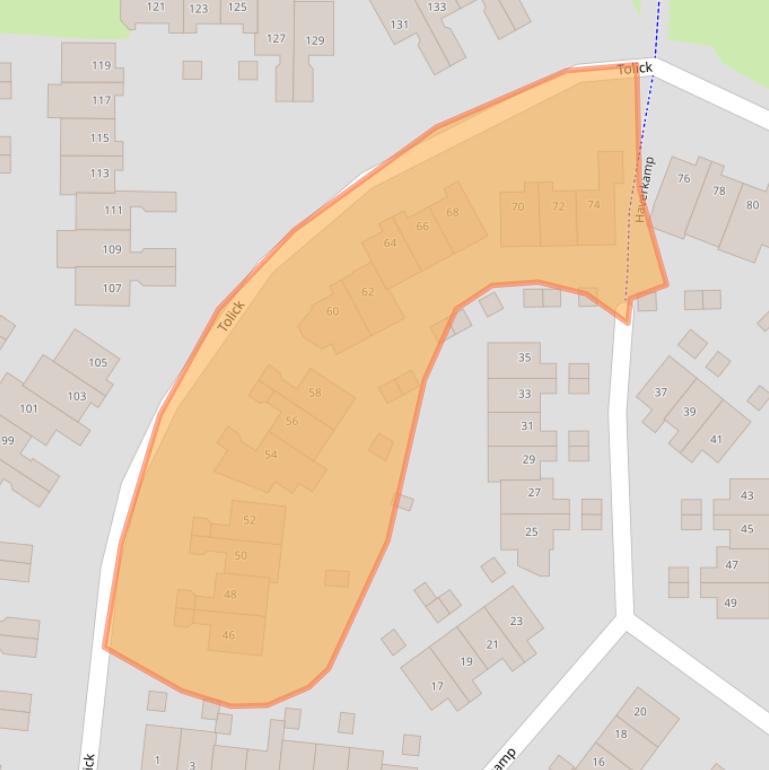 Kaart van postcodegebied 3828HG.