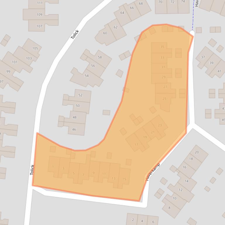 Kaart van postcodegebied 3828HK.