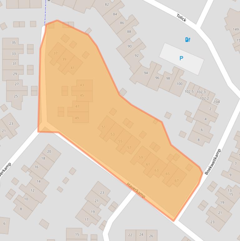 Kaart van postcodegebied 3828HL.