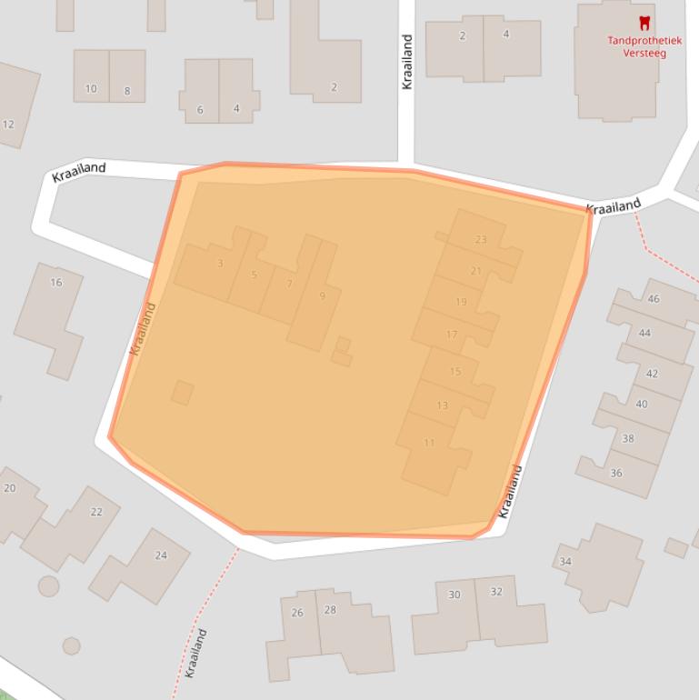 Kaart van postcodegebied 3828HV.