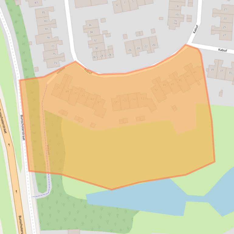 Kaart van postcodegebied 3828JB.