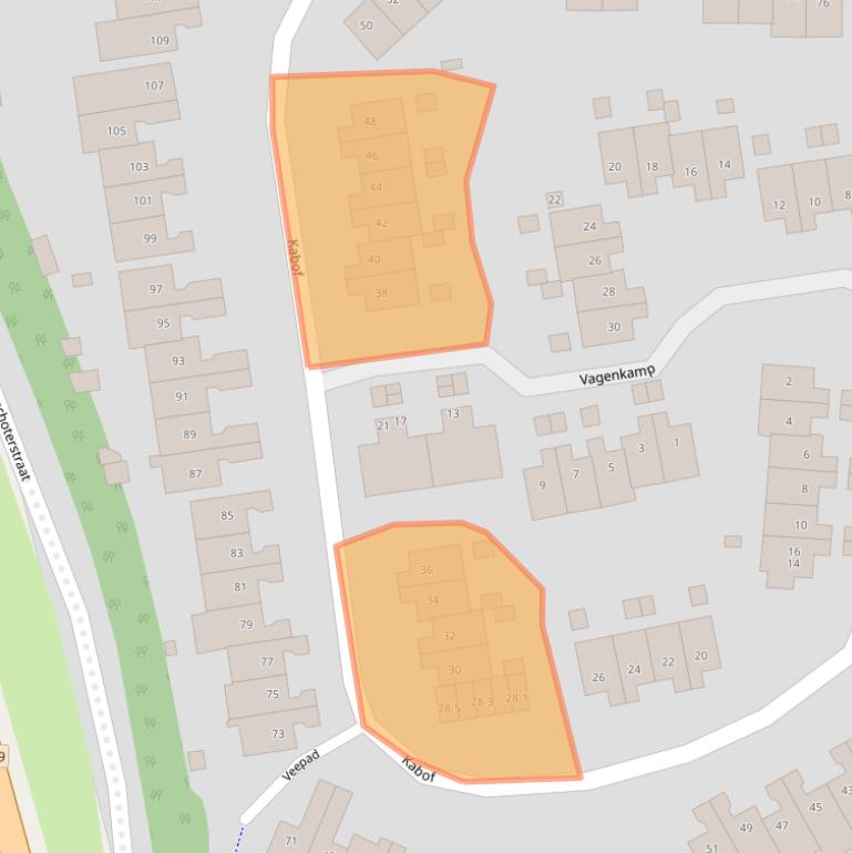 Kaart van postcodegebied 3828JH.