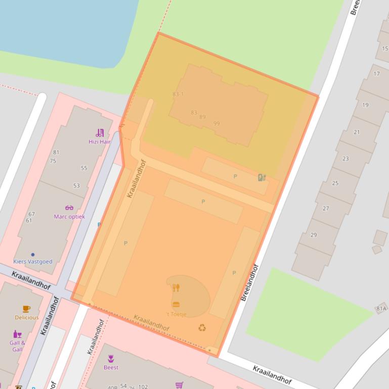 Kaart van postcodegebied 3828JR.