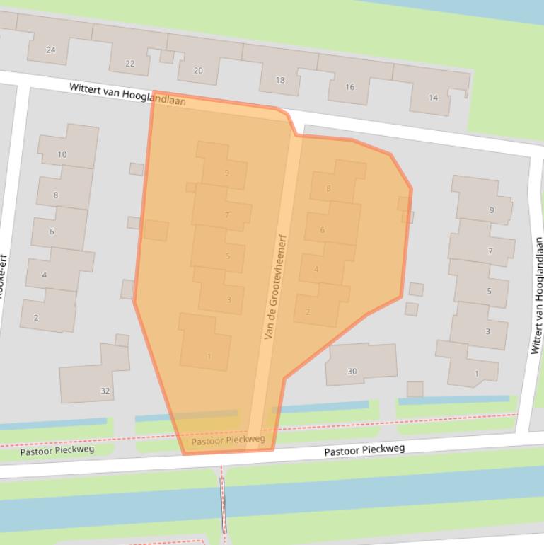 Kaart van postcodegebied 3828LJ.