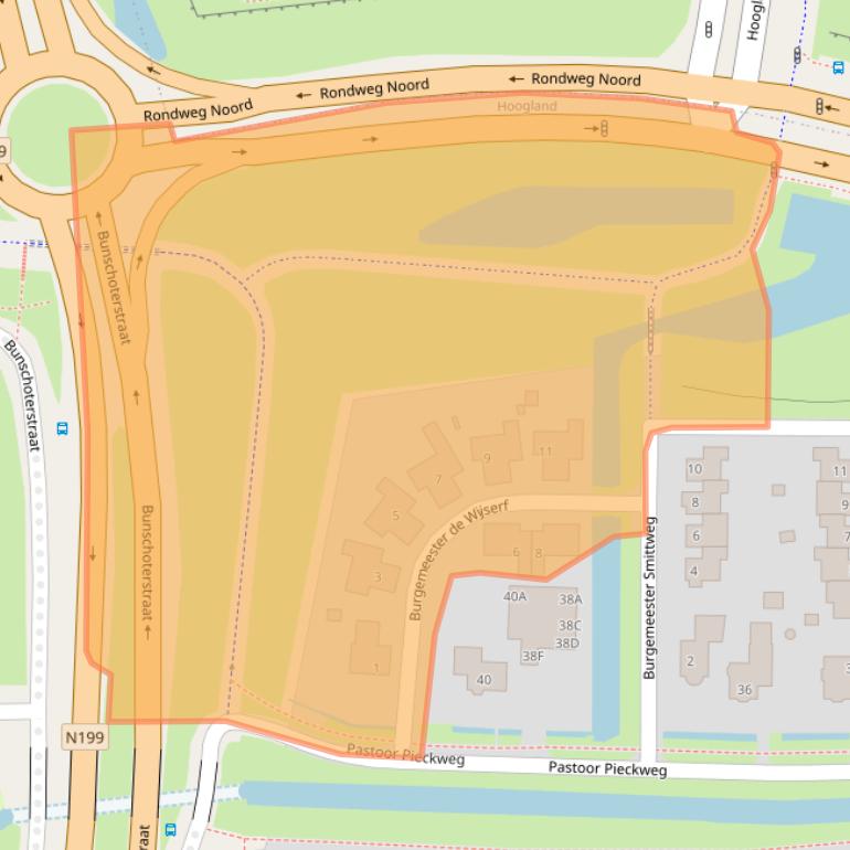 Kaart van postcodegebied 3828LN.