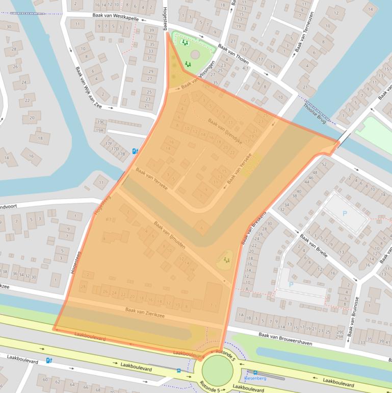 Kaart van postcodegebied 3828MV.