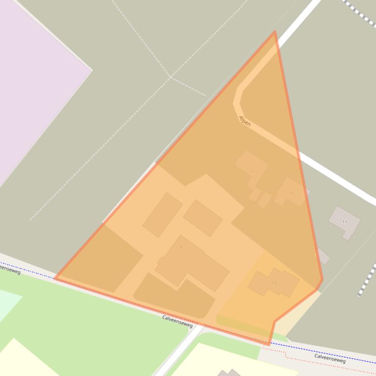 Kaart van postcodegebied 3828NH.