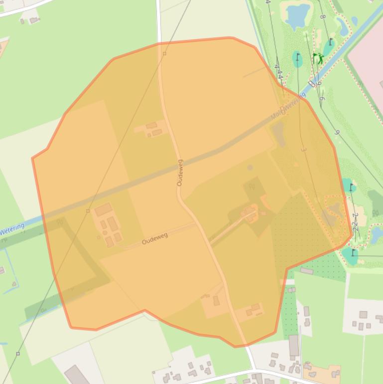 Kaart van postcodegebied 3828PG.