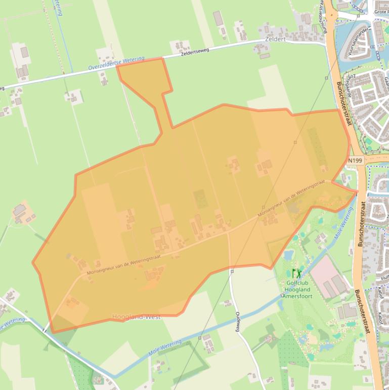 Kaart van postcodegebied 3828PH.