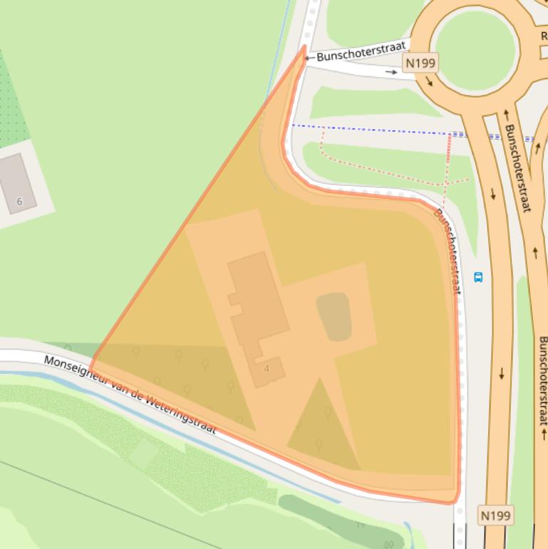 Kaart van postcodegebied 3828PJ.