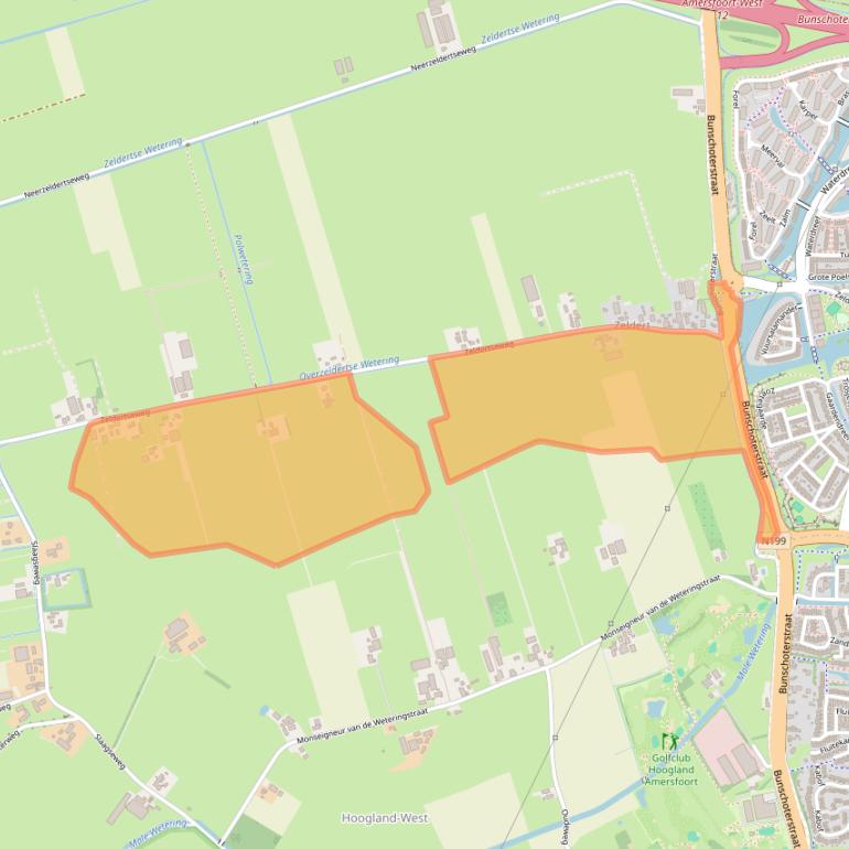 Kaart van postcodegebied 3828PN.