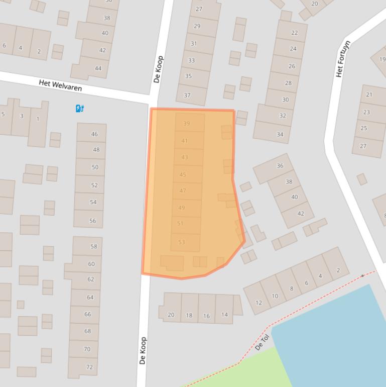 Kaart van postcodegebied 3828RD.