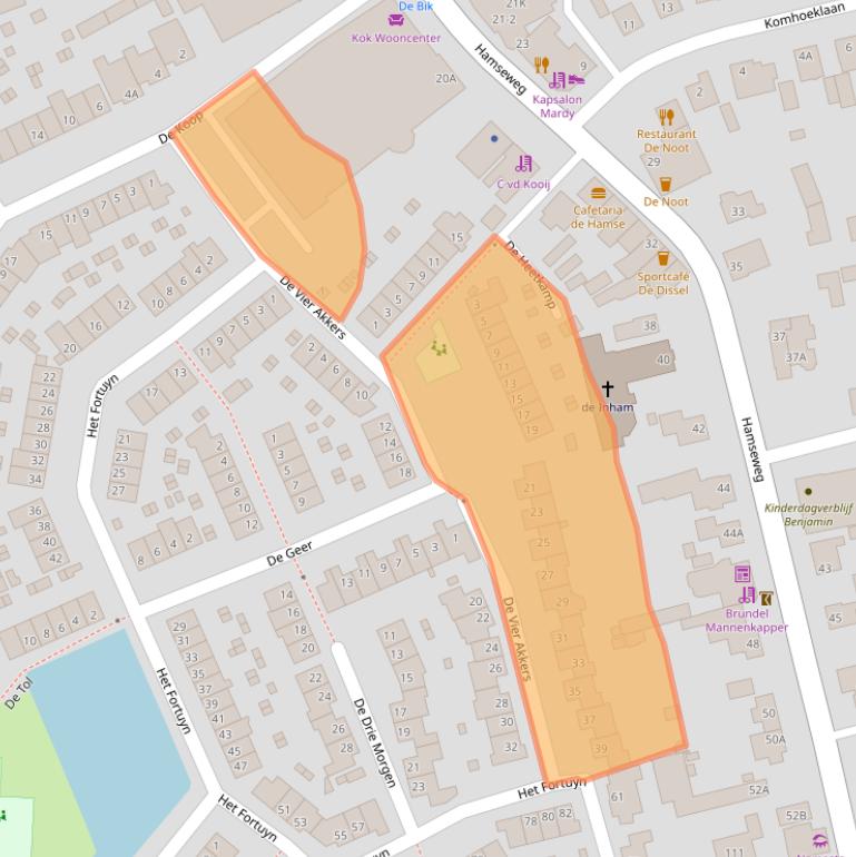 Kaart van postcodegebied 3828SC.