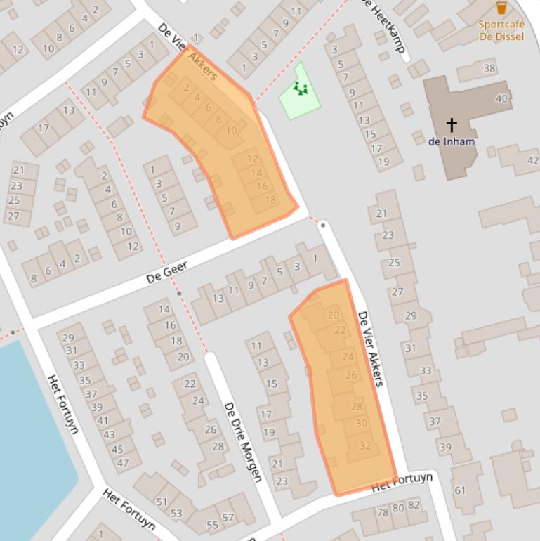 Kaart van postcodegebied 3828SE.