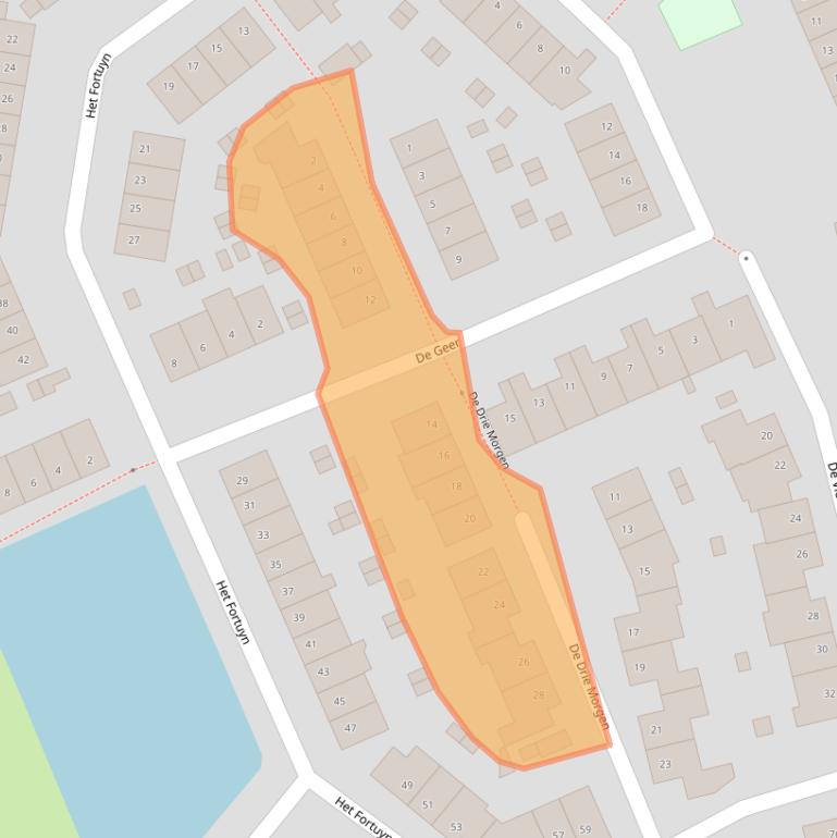 Kaart van postcodegebied 3828SL.