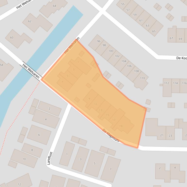 Kaart van postcodegebied 3828SM.