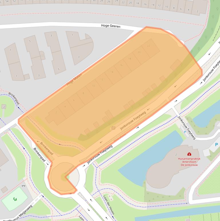 Kaart van postcodegebied 3828TG.