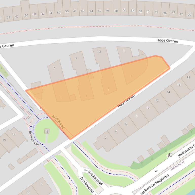 Kaart van postcodegebied 3828TH.