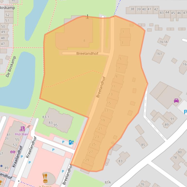 Kaart van postcodegebied 3828VL.