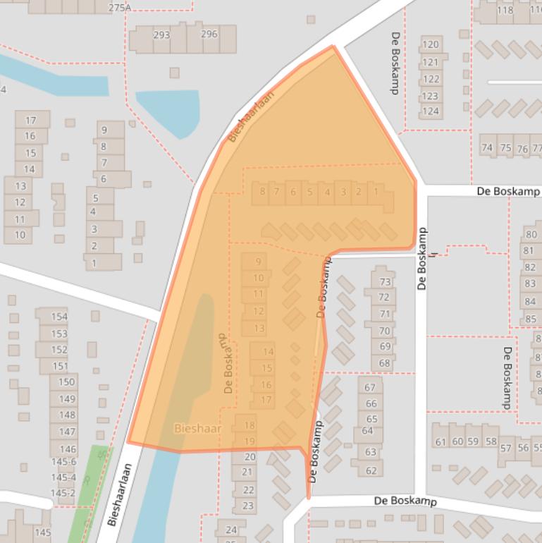 Kaart van postcodegebied 3828VR.