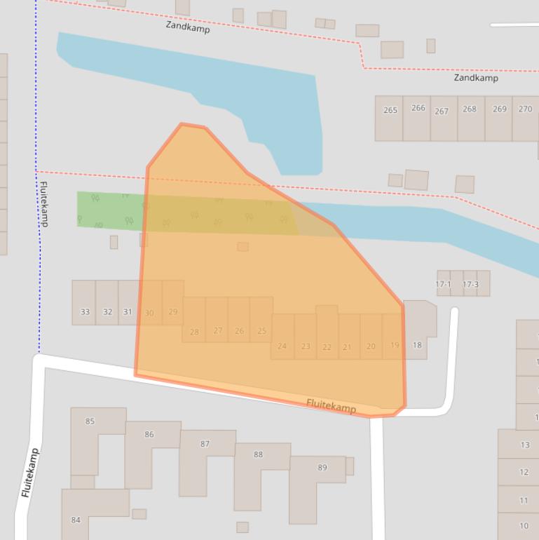 Kaart van postcodegebied 3828WC.