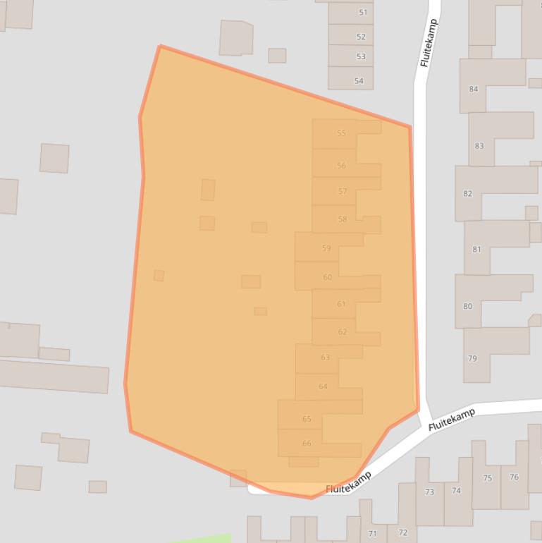 Kaart van postcodegebied 3828WE.